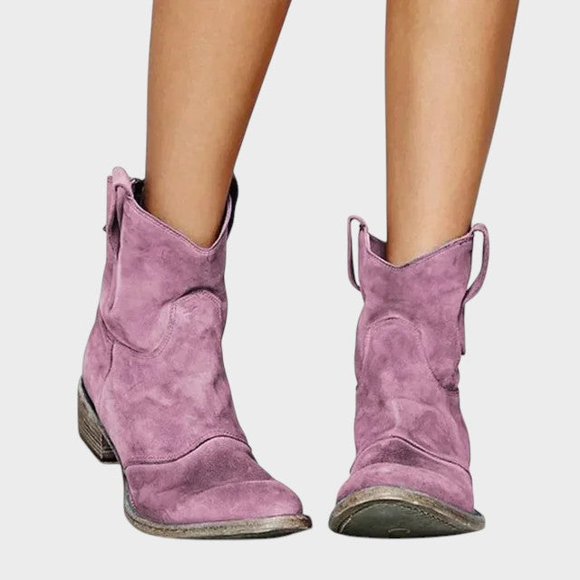 Amelia | Vintage Cowboy Ankle Boots