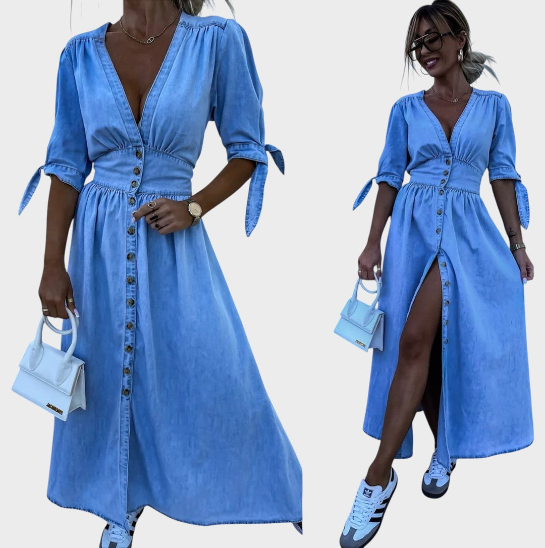 Ava™ | Stunning Denim Dress