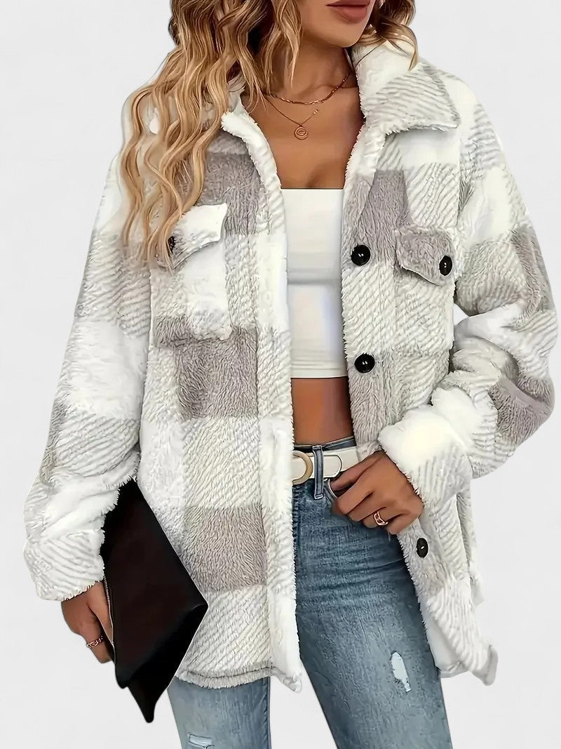 Martin | Stylish Checked Fleece Jacket