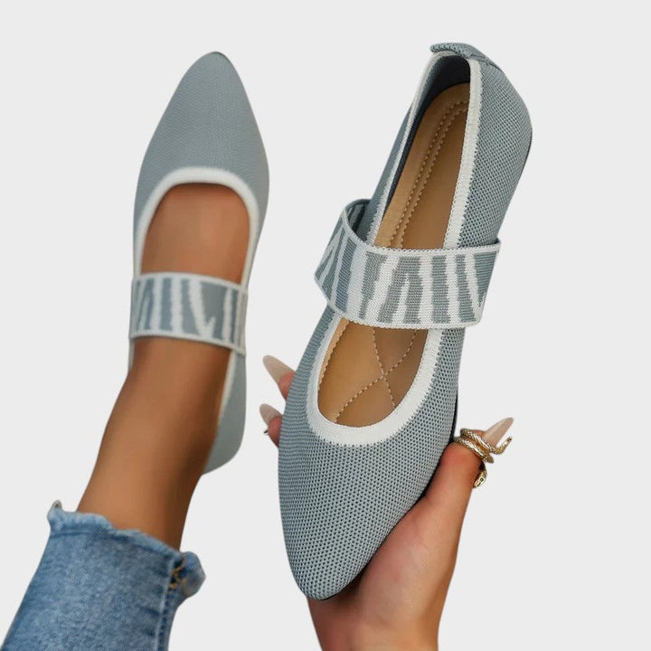 Jasmine | Stylish and Comfortable Turn-Back Strap Flats