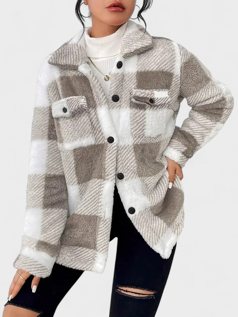 Martin | Stylish Checked Fleece Jacket