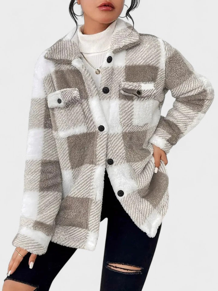 Martin | Stylish Checked Fleece Jacket
