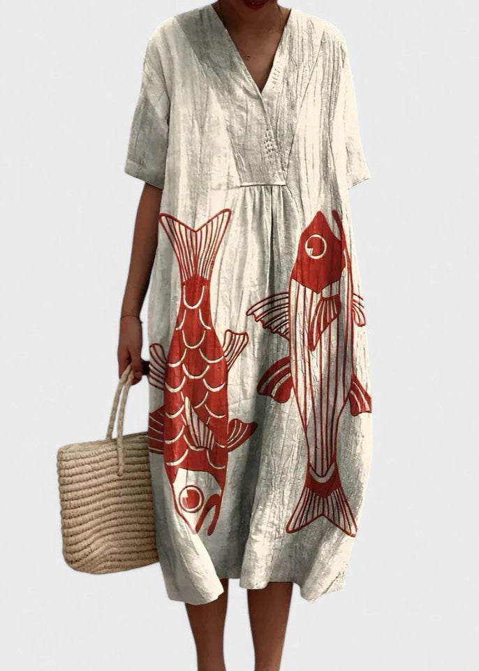 MALENE | Patterned Summer Dress