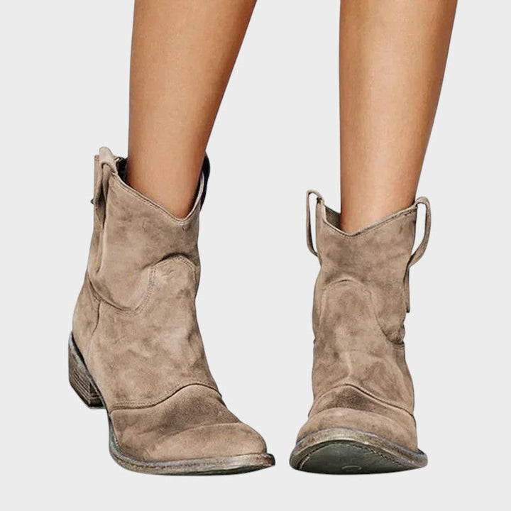 Amelia | Vintage Cowboy Ankle Boots