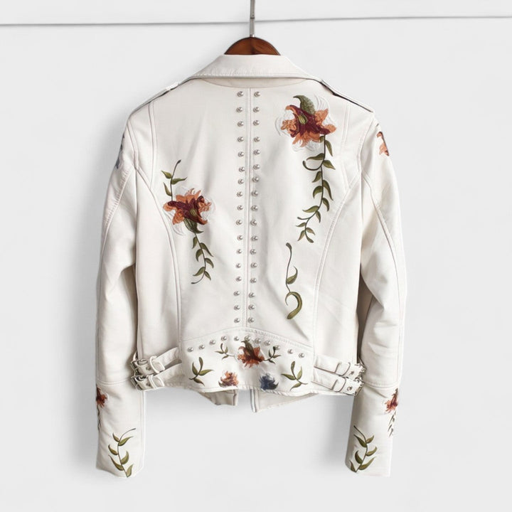 Lotte | Stylish Floral Biker Jacket