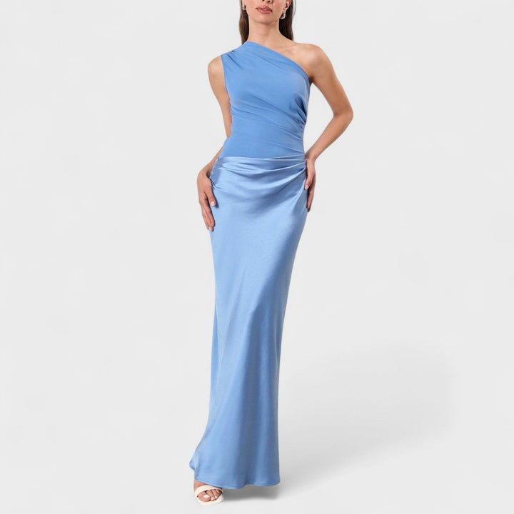 ERNA | Elegant pleated maxi dress