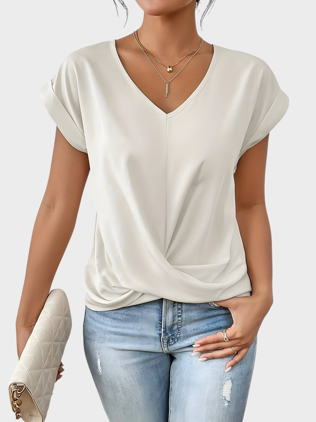 MIA | Casual V-Neck T-Shirt