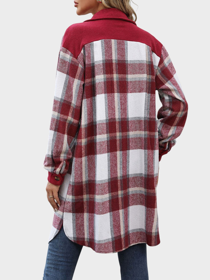 Celina | Shirt Jacket with Plaid Pattern and Pockets