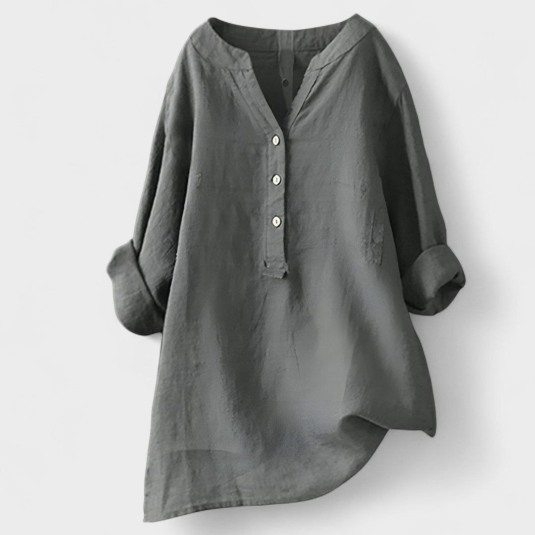CATHERINE | Linen Shirt with Buttons