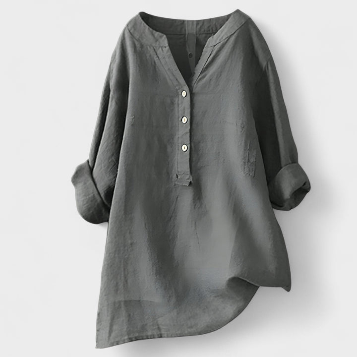 CATHERINE | Linen Shirt with Buttons