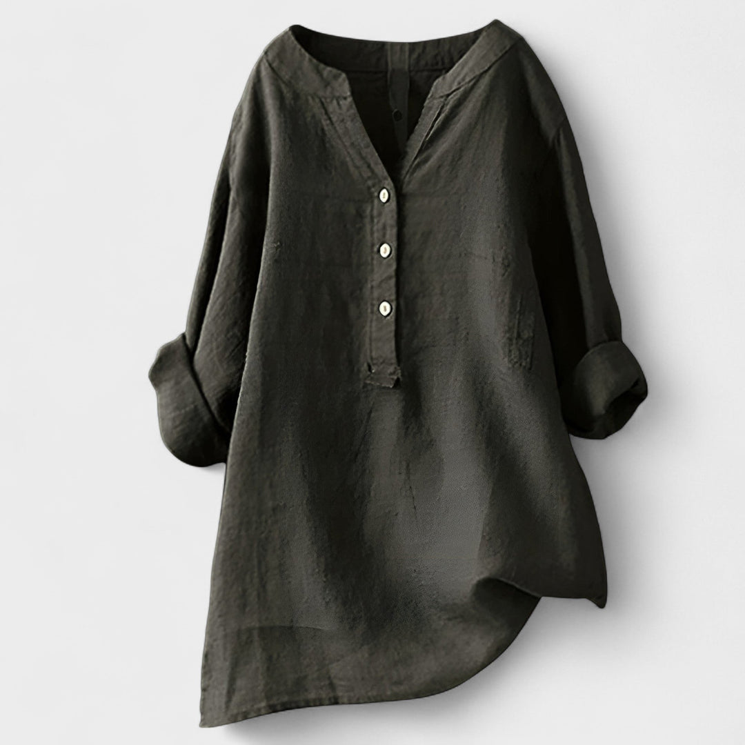 CATHERINE | Linen Shirt with Buttons