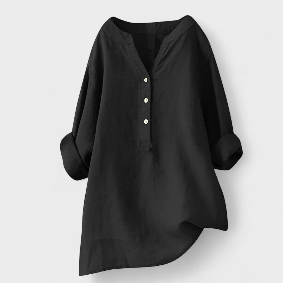 CATHERINE | Linen Shirt with Buttons