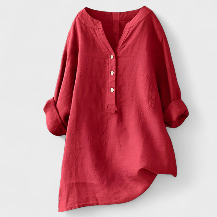 CATHERINE | Linen Shirt with Buttons