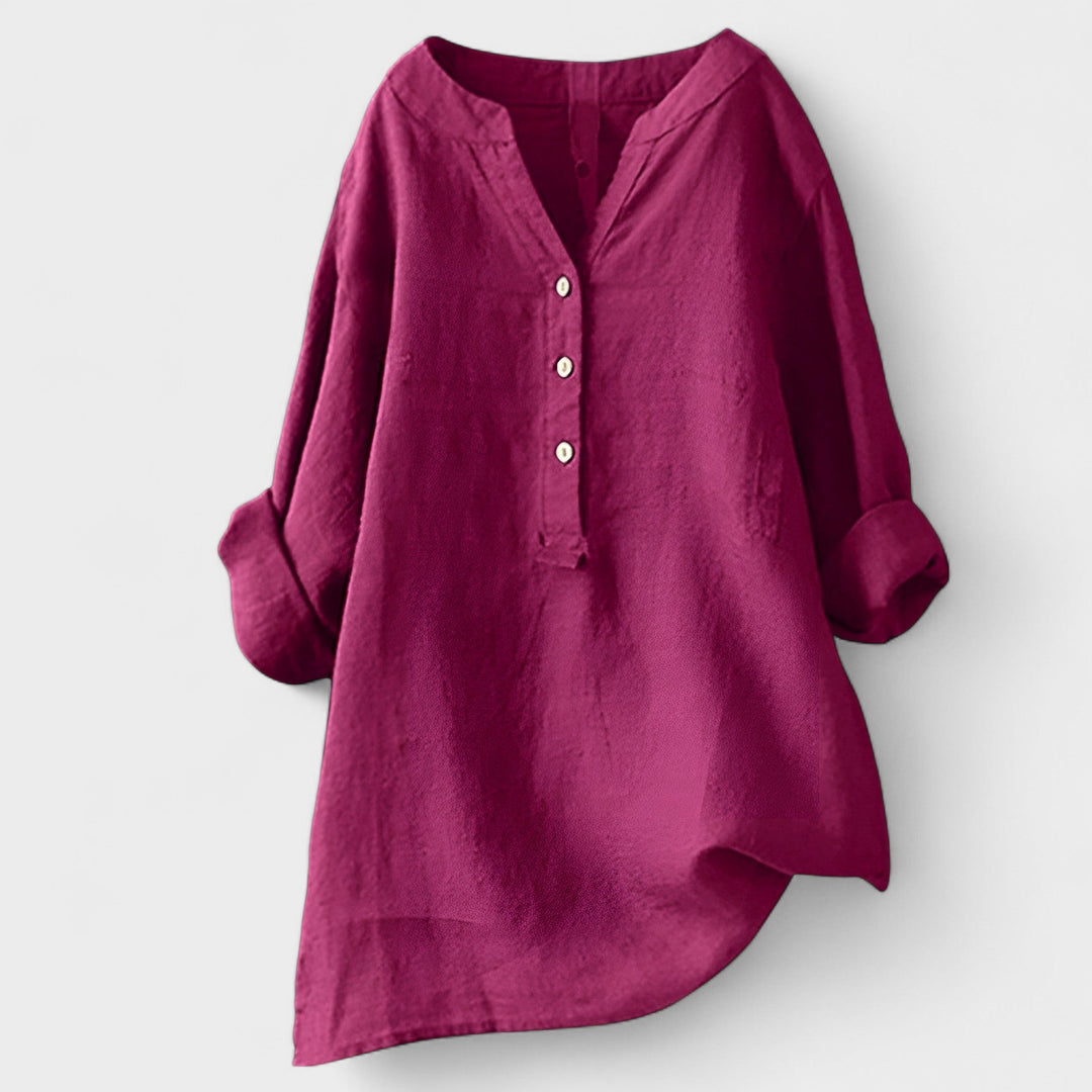CATHERINE | Linen Shirt with Buttons