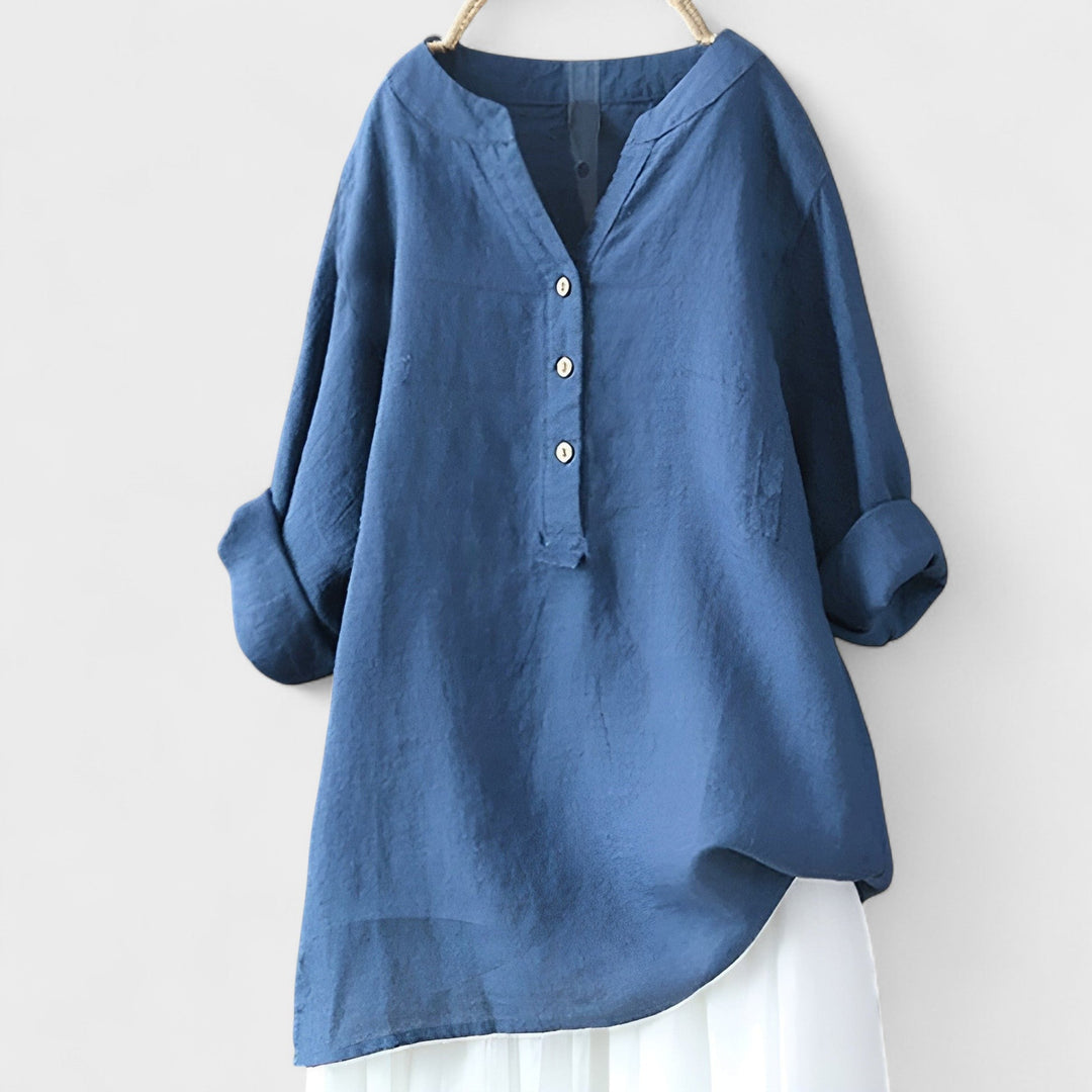CATHERINE | Linen Shirt with Buttons