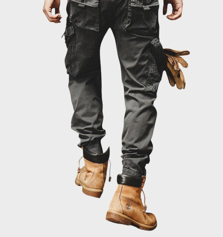 Elijah - Stretch cargo trousers with pockets