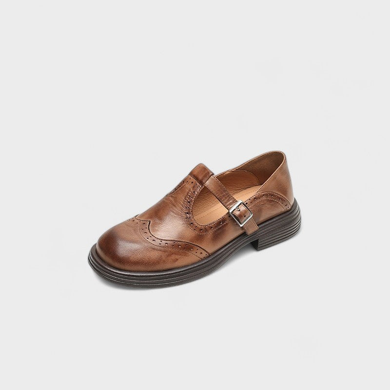 CARYS | Elegant Mary Janes in Leather