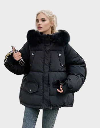 Silke | Stylish Puffer Jacket with Fur Trim