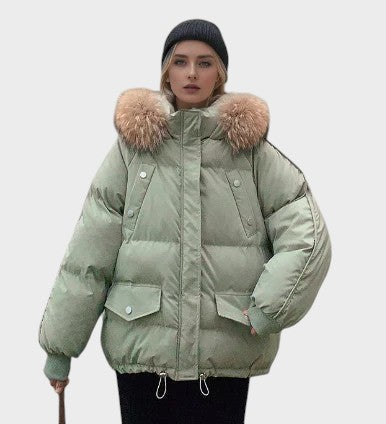Silke | Stylish Puffer Jacket with Fur Trim