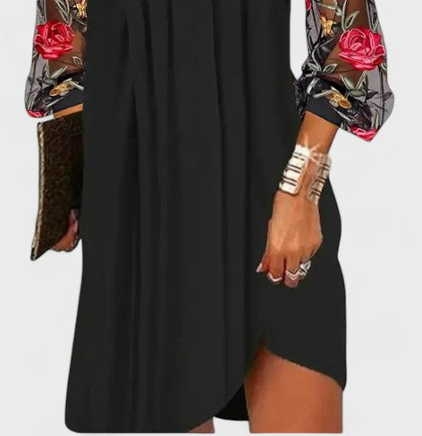 PRUDENCE | Elegant mini dress with V-neck