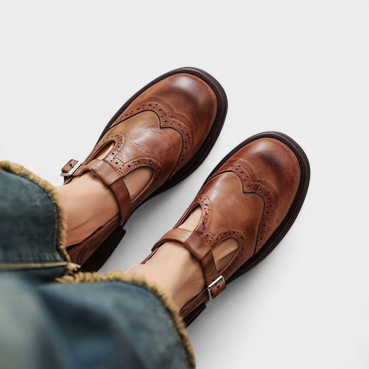 CARYS | Elegant Mary Janes in Leather