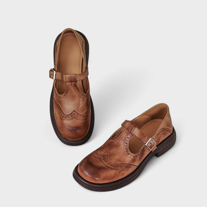 CARYS | Elegant Mary Janes in Leather