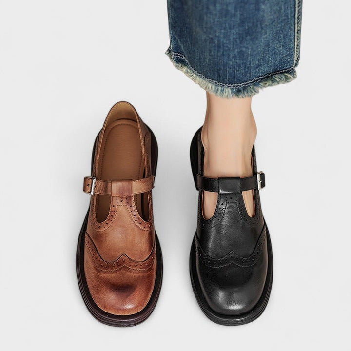 CARYS | Elegant Mary Janes in Leather