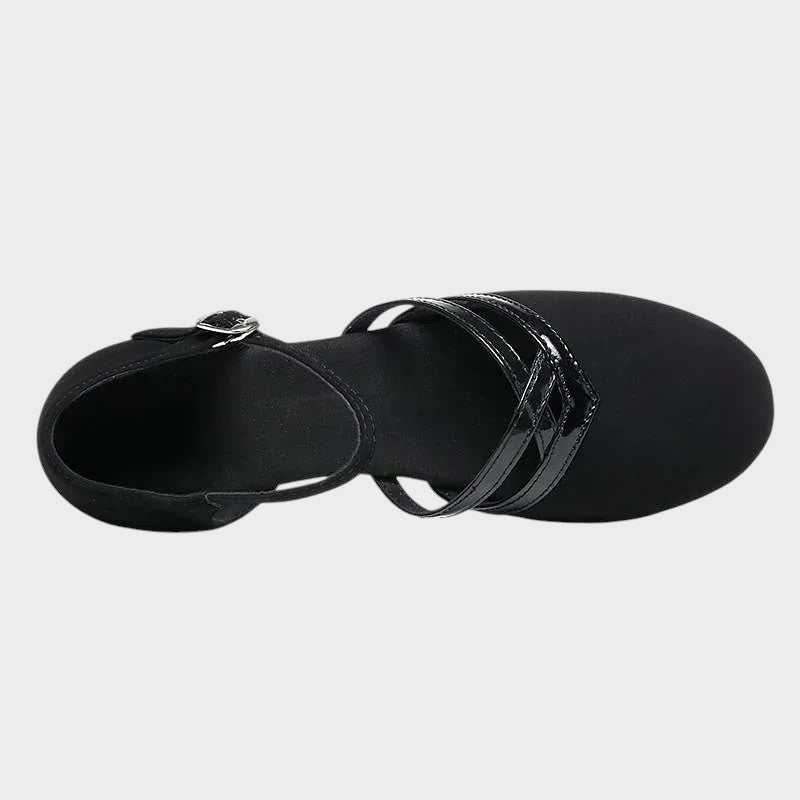 Mia | Stylish Black Ankle-Strap Shoes