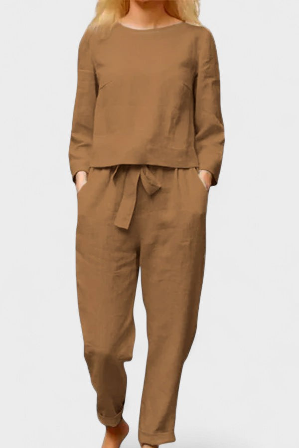 NICOLINE | Linen two-piece set