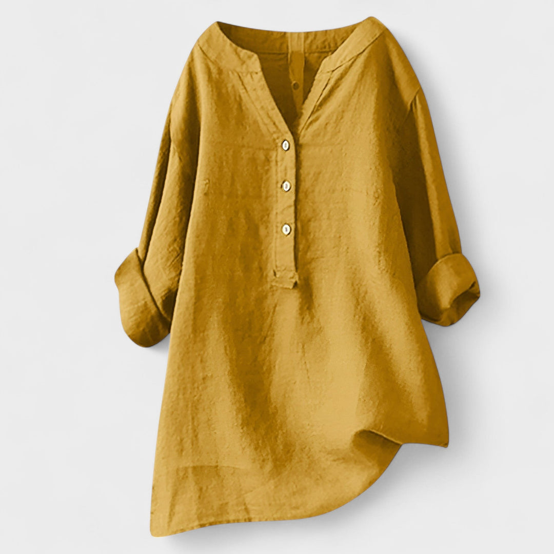 CATHERINE | Linen Shirt with Buttons