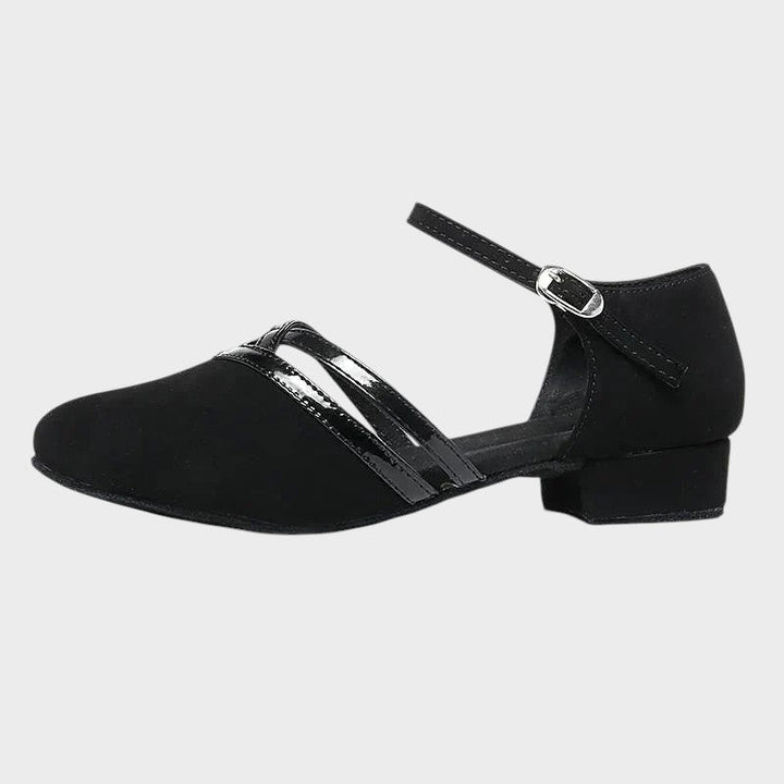 Mia | Stylish Black Ankle-Strap Shoes