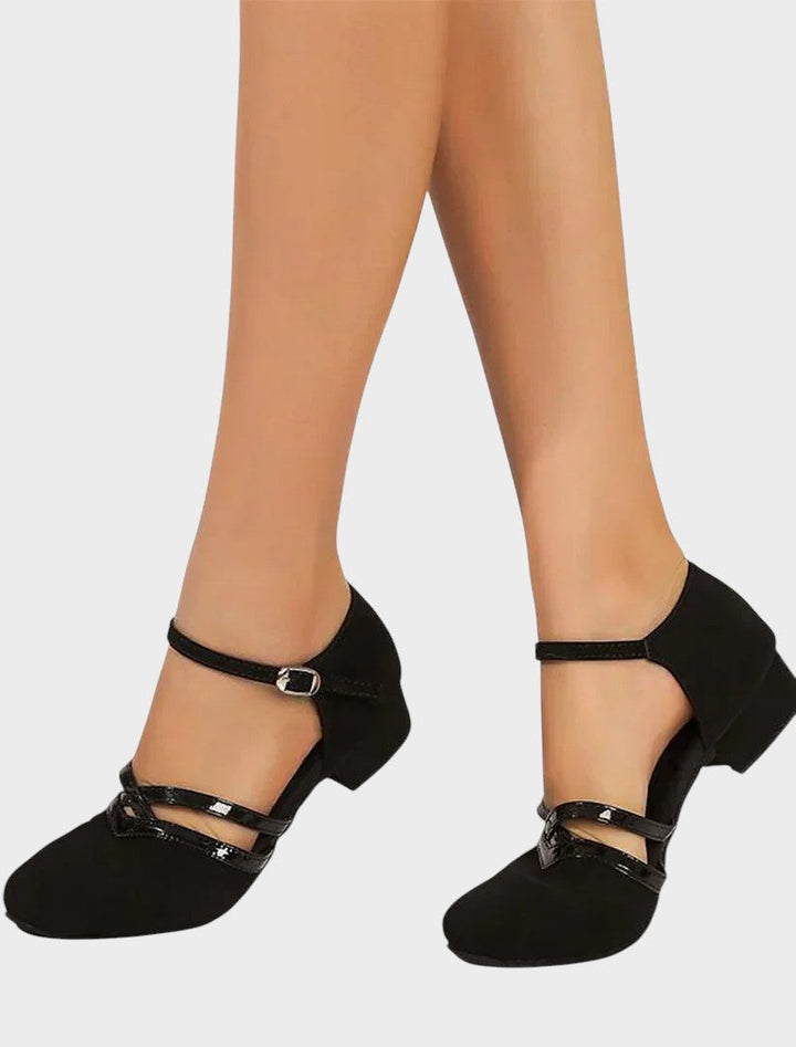 Mia | Stylish Black Ankle-Strap Shoes