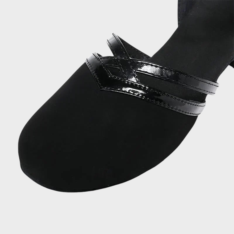 Mia | Stylish Black Ankle-Strap Shoes